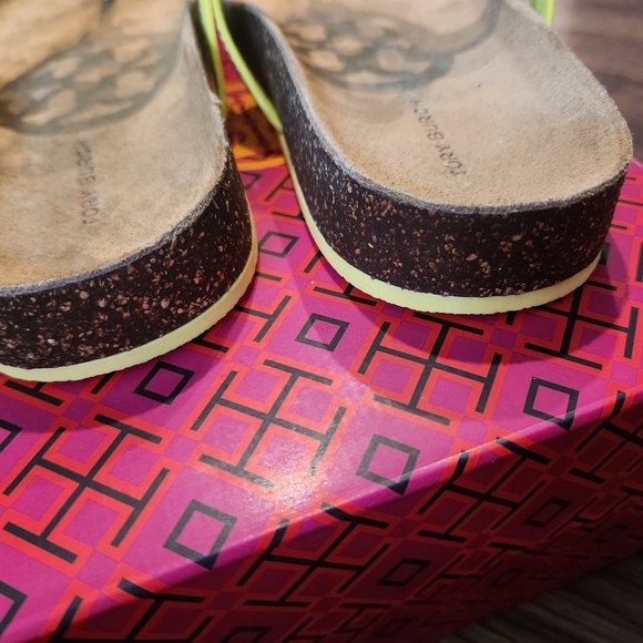 NIB Tory Burch Miller Cloud Soft Patent leather And Cork Sandal - Picture 4 of 6